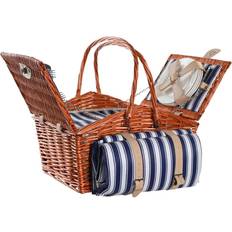 Dkd Home Decor S3042557 Brown/Blue Basket 42cm