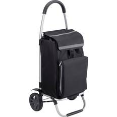 Folding Shopping Trolley - Black