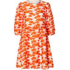 Oransje Kjoler Selected Printed Mini Dress - Orangeade