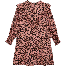 Ruffled dresses Whistles Fuzzy Leopard Avery Dress - Pink/Multi (02603588360)