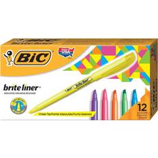Markers Bic Brite Liner Highlighters Chisel Tip 12-pack