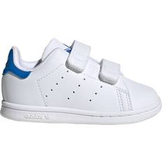 Babies Running Shoes adidas Infant Stan Smith Comfort Closure - Cloud White/Cloud White/Blue Bird