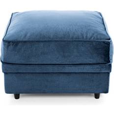 Abakus Direct Chicago Dark Blue Foot Stool 47cm