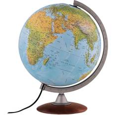 Metal Globes Waypoint Geographic Tactile Relief Blue Globe