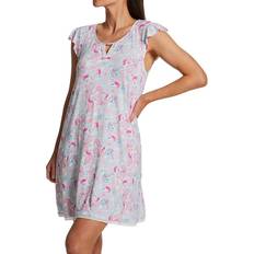 Florals - Women Nightgowns Ellen Tracy Womens Paisley Flutter Sleeve Nightgown