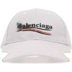 Balenciaga Accessoires Balenciaga White Drill Politico Stencil Baseball Cap