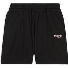 Balenciaga Shorts Balenciaga Political Campaign Cotton Sweat Shorts - Black