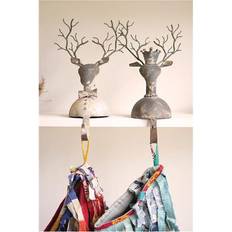 White Stockings Kalalou Kalalou CHE1357 Metal Holder, Distressed Stocking