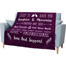 PAVILIA Best Friend Blankets Purple