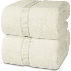 Hemtextil Utopia Towels Lyxigt Jumbo 2 Delar 600 GSM Badlakan Vit