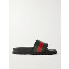 Gucci Shoes Gucci Pursuittreck Striped Rubber Slides Men Black