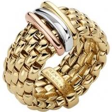 XL Rings Fope Panorama 18ct Yellow Gold Mixed Rondelle Ring