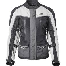 XS Motorcycle Jackets GMS Twister Neo, Textiljacke wasserdicht Schwarz/Grau/Weiß Damen