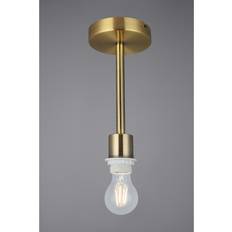 Giallo Plafoniere Deco Baymont Universale Semi Filo A 1 Luce E27 In Ottone Antico Plafoniera