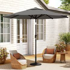 Umbrellas Garten Living Aislynn 3m Traditional Parasol with LED Light