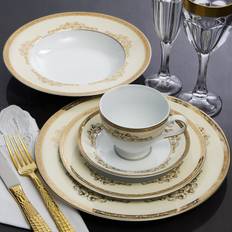 Rosdorf Park Gardella 2 Piece Bone China Dinner Set