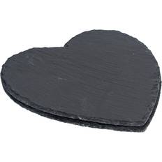 Solid Colours Place Mats Argon Tableware Heart Place Mat Grey