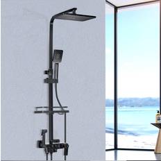 Belfry Bathroom Thermostatic Exposed Shower Black