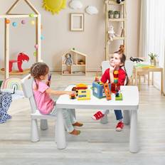 Chairs Furniture Set Isabelle & Max Lon Kids 3 Piece Rectangular Activity and Chair Set