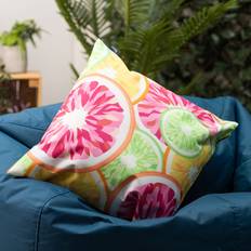 Bean Bag Bazaar Grapefruit Print With Lime Complete Decoration Pillows Green