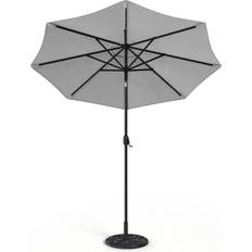 Umbrellas Garten Living Aislynn 3m Traditional Parasol with LED Light