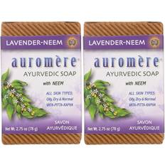 Auromere Ayurvedic Bar Soap Lavender Non gMO 275 oz 2 Pack 78g