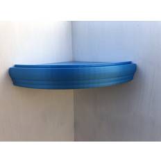 Blue Wall Shelves Marlow Home Co Large Corner With Rim Wall Shelf 15cm