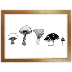 August Grove Mushrooms Carissa Tanton Graphic Print on Paper Framed Art