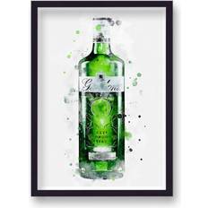 Astoria Grand Gin Graphic Splash Gordon's Framed Art