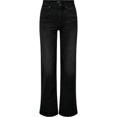 Pantalones & Shorts Only Madison Wide Leg Fit High Waist Jeans - Black/Washed Black