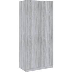 VidaXL Klädförvaring vidaXL Engineered Grey Sonoma Garderob 90x200cm