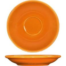 Orange Saucer Plates Tableware CA-36-O Cancun 5 1/8"