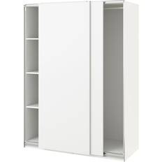 Skydedøre Garderobeskabe Ikea PAX / HASVIK White Garderobeskab 150x201cm