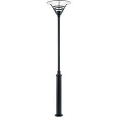 Konstsmide Gemini Complete Matt Black Lamp Post 220cm