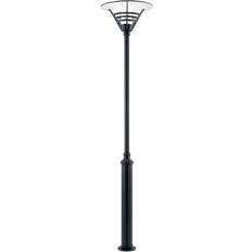 Konstsmide Gemini Complete Matt Black Stolpelampe 220cm