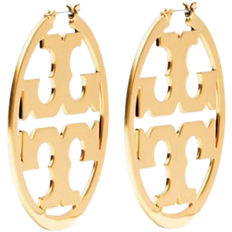 Women Earrings Tory Burch Miller Hoop Earring - Gold