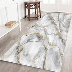 Cotton Entrance Mats Longrunnerrug-330-Y-09 White 59.9x179.8cm