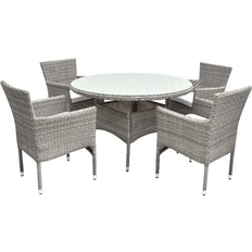 Malay Madrid Patio Dining Set, 1 Table incl. 4 Chairs