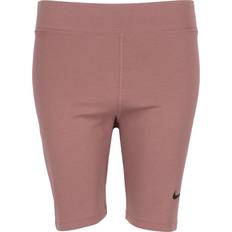 Pink - Women Shorts Nike Women's Sportswear Classic High Waisted 8" Biker Shorts - Smokey Mauve/Black