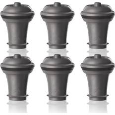 Lavastoviglie Sicuro Tappi per bottiglia Vacu Vin Wine Saver Vacuum Stoppers Bottle Stopper 6pcs