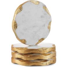 Goud Onderzetters Godinger Round Coasters Gold Edge