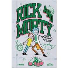 Black Posters Rick and Morty Bodega Universe Poster