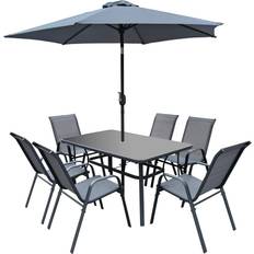 POCOline 8-piece Essgruppe, 1 Bord inkl. 6 Stolar