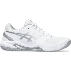 Vrouw Sportschoenen voor racketsport Asics Gel-Dedicate 8 W - White/Pure Silver