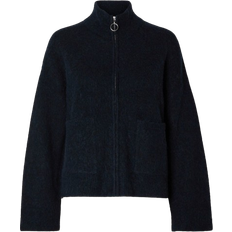 Zip-Up Cardigan - Dark Sapphire