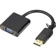 Deltaco DP-VGA7 DisplayPort - VGA Adapter M-F 0.2m