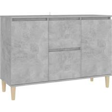 vidaXL Engineered Wood Concrete Grey Buffet 103.5x70cm