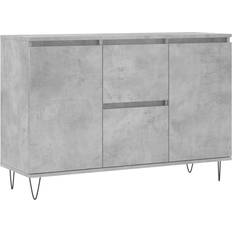 vidaXL Engineered Wood Concrete Grey Skænk 104x70cm