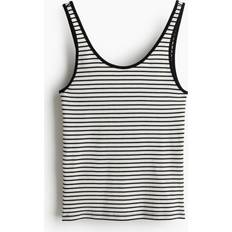 Tank Tops H&M & Ribbed Tank Top Black