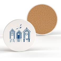 Blue Coasters East Urban Home Beach Huts Coaster